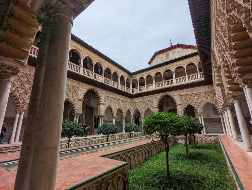 The Royal Alcazar is one of Seville's most impressive mudejar buildings. 