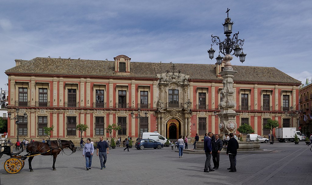 the Archbishops palace is an impressive work of Baroque Architecture in Seville. 