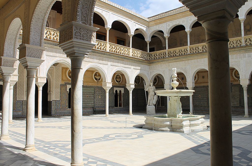 There are many impressive palaces in Seville. some are great works of Mudejar Architecture, 