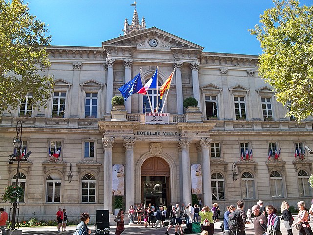 The Hotel de Ville is one of the great examples of Neoclassical Architecture in Avignon. 