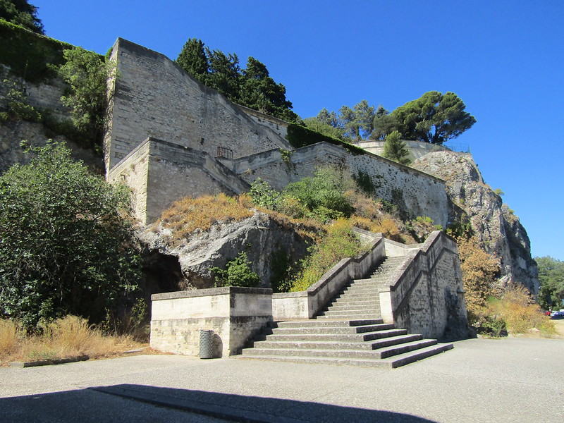 The Jardin de Doms is located on a hill in the middle of Avignon. 