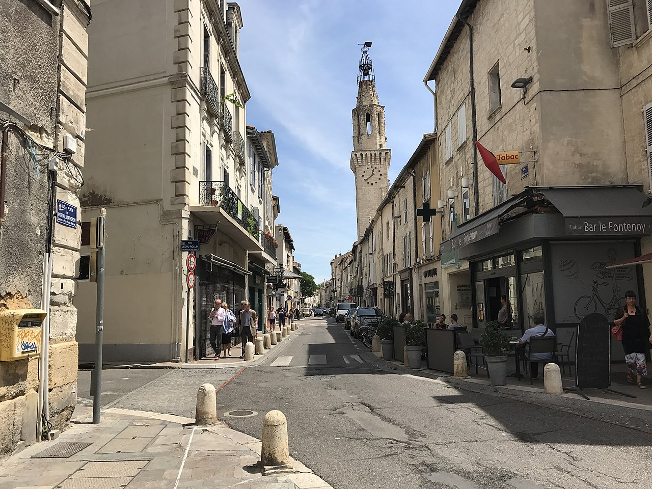 Avignon is home to many quiet streets and cafes. 