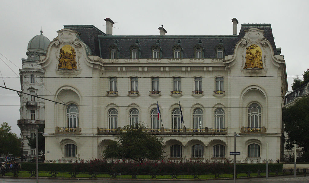 The French Embassy Building is an impressive work of Art Nouveau Architecture in Vienna. 