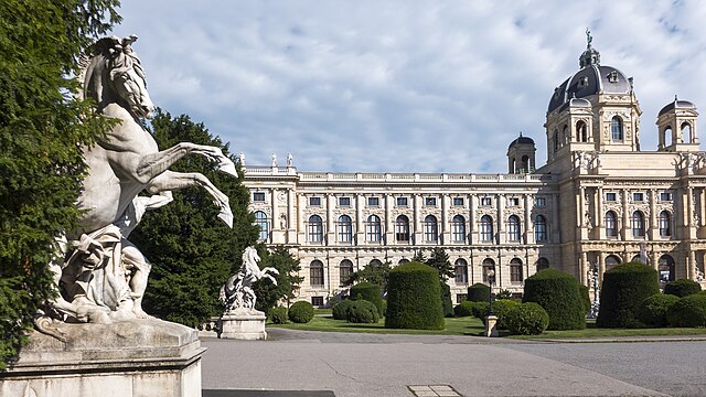 Vienna's museum of fine arts is one of the world's greatest examples of Baroque Revival Architecture. 