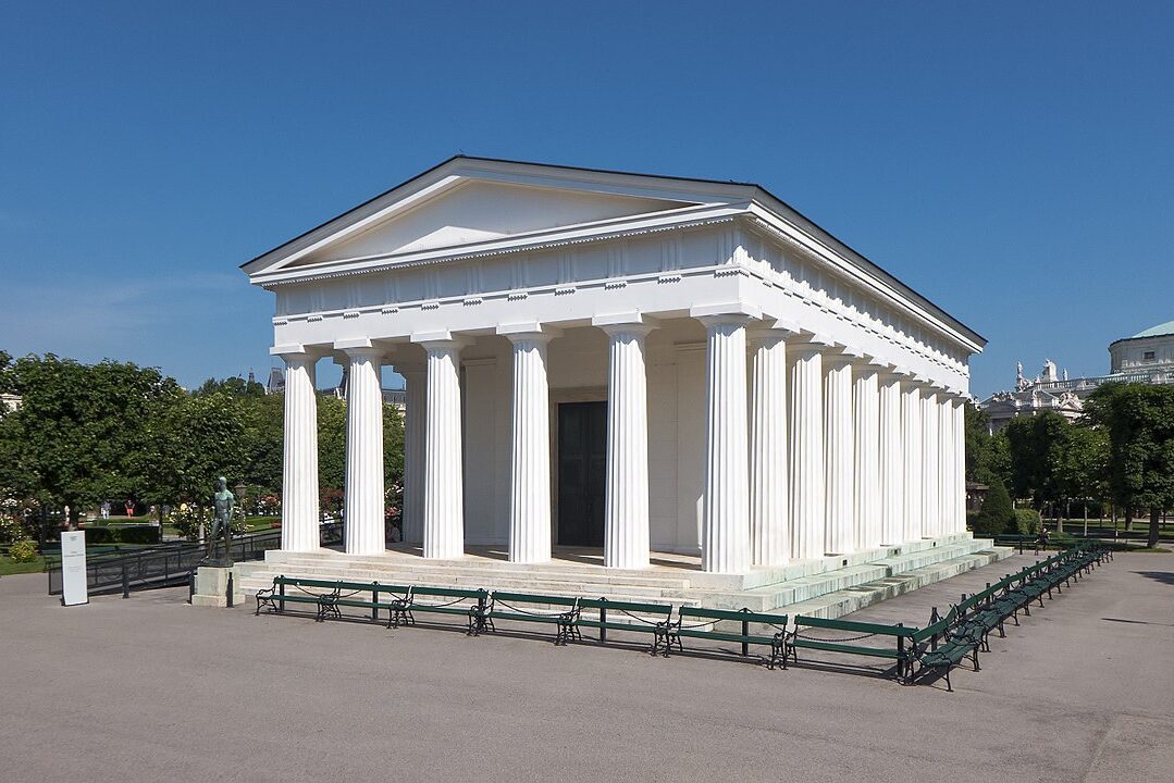 the Theseustempel is a work of Neoclassical Architecture in Vienna that resembles a greek temple. 