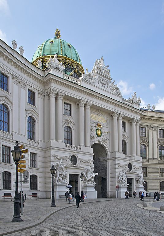 The Hofburg Palace was the home of the Habsburg Monarchs within Vienna.