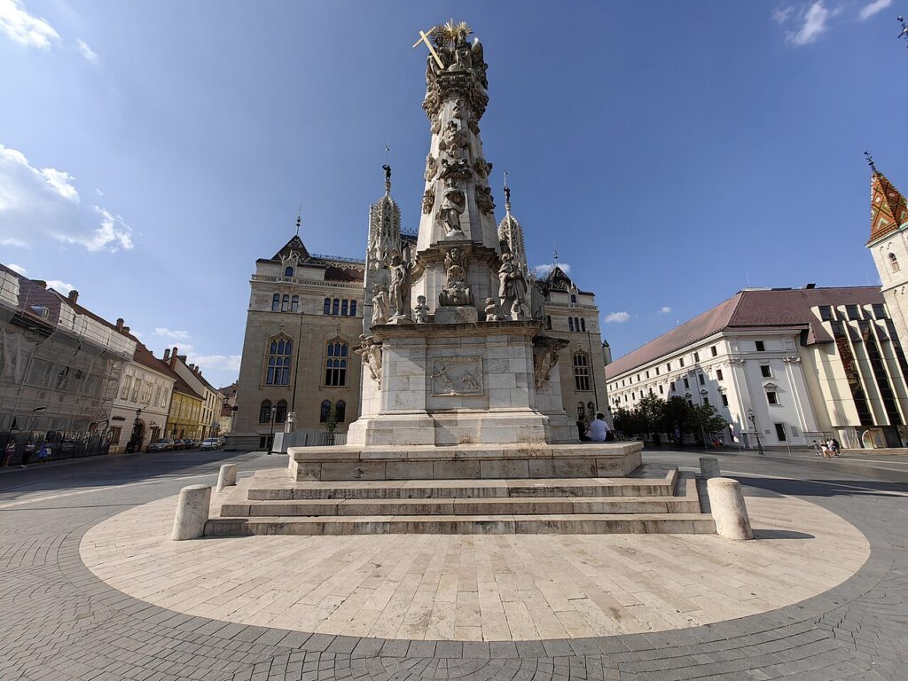 Trinity Column is one of the greatest examples of Baroque Architecture in Budapest. 