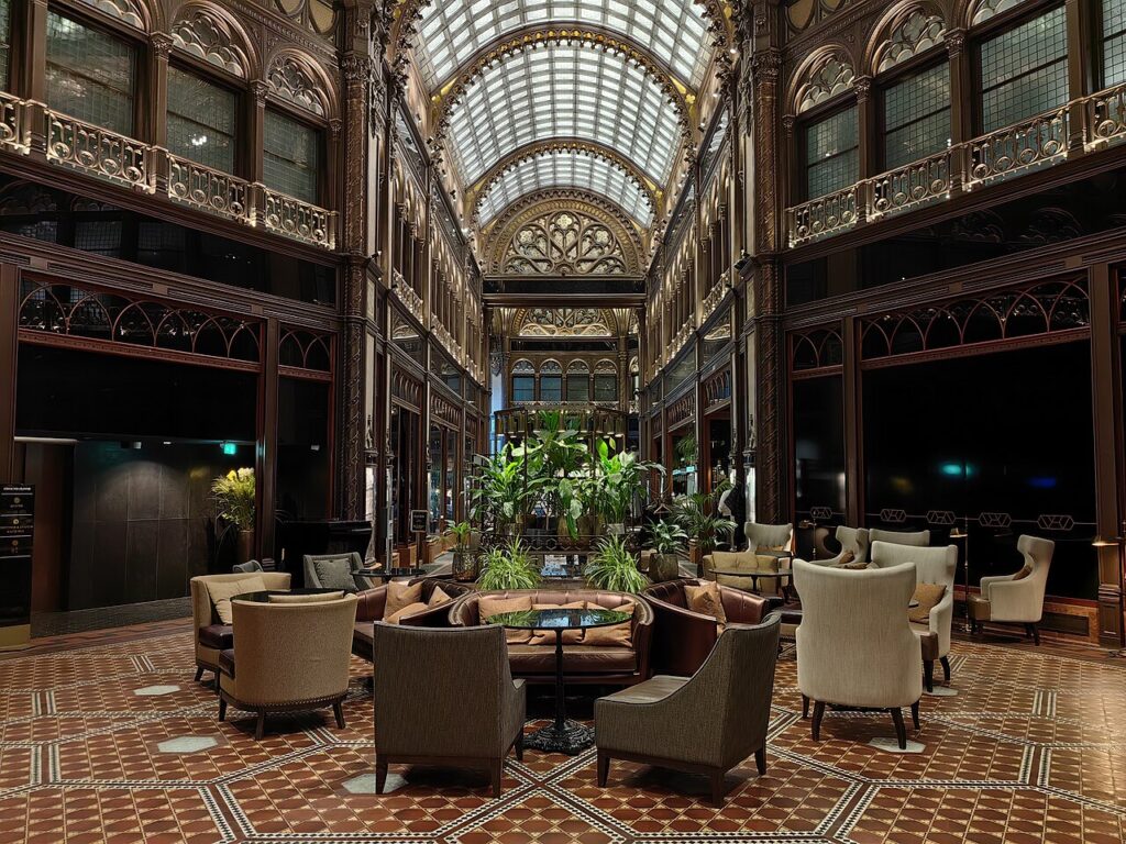 The Párisi Udvar was constructed in the early 1900s