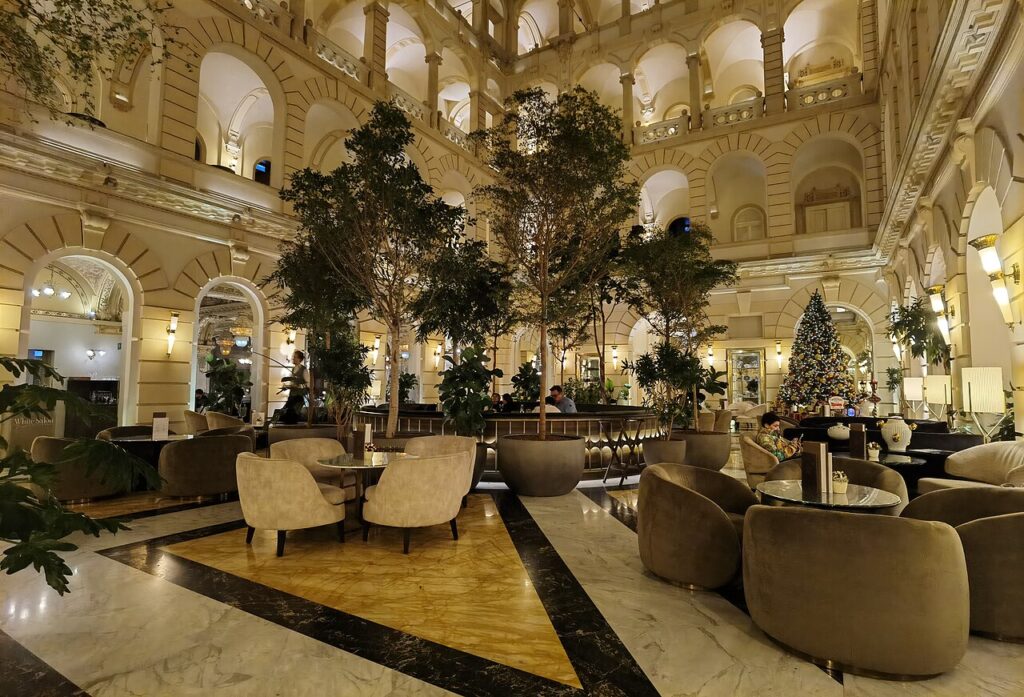 The New York Cafe is one of the most popular eateries in Budapest. 