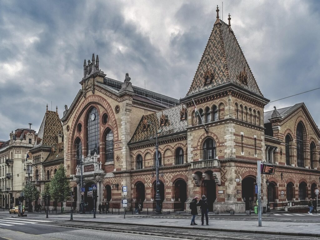 The Central Market Hall is one of Budapest's many eclectic Revivalist buildings. 