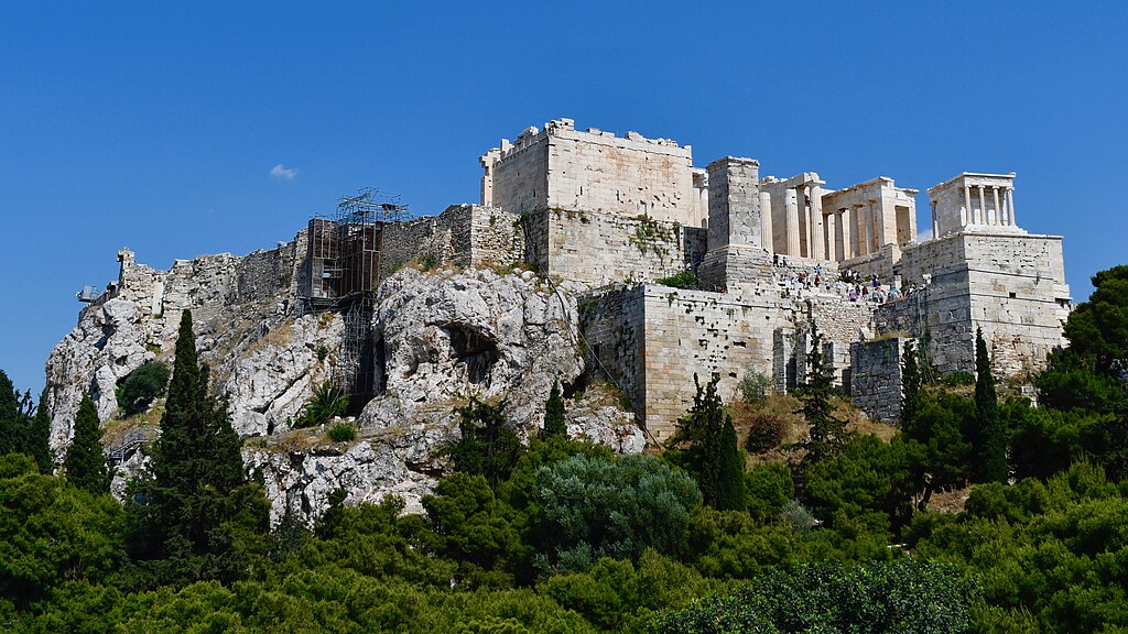 The Acropolis once served as the main fortress for the city of Athens. 