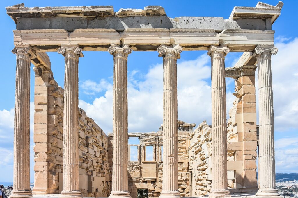 The Erechtheion is one of many interesting Greek Temples on the Acropolis 
