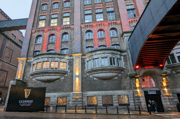 The Guinness Storehouse is one of the most popular attractiosn in Dublin.