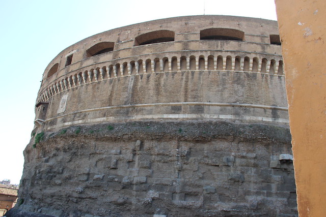The Mausoleum of Hadrian was expanded, and turned into a castle during the middle ages.