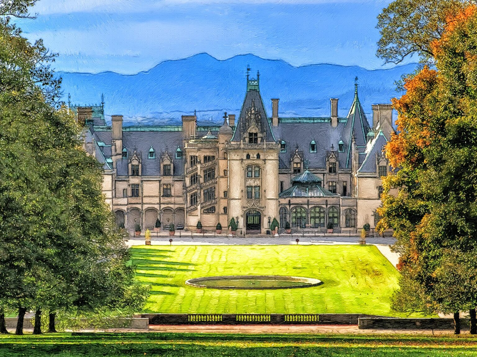 The Biltmore Estate is one of the world's largest private residences. 