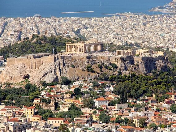 The Acropolis contains several of the largest and most impressive examples of Ancient Greek Architecture in Athens