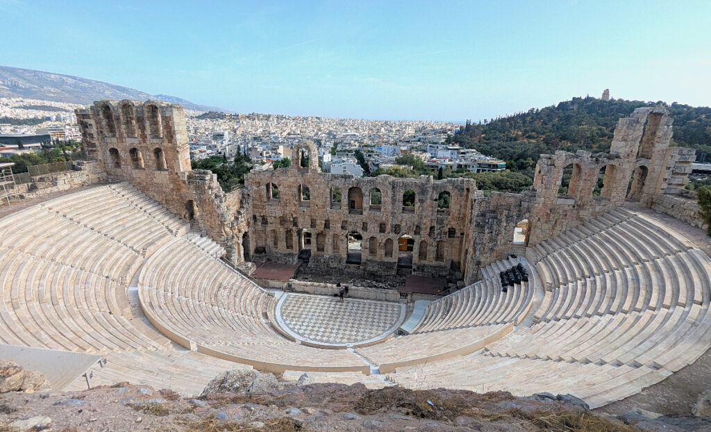 The Odeon of Herodes Atticus is one of the best examples of Roman Architecture in Athens. 