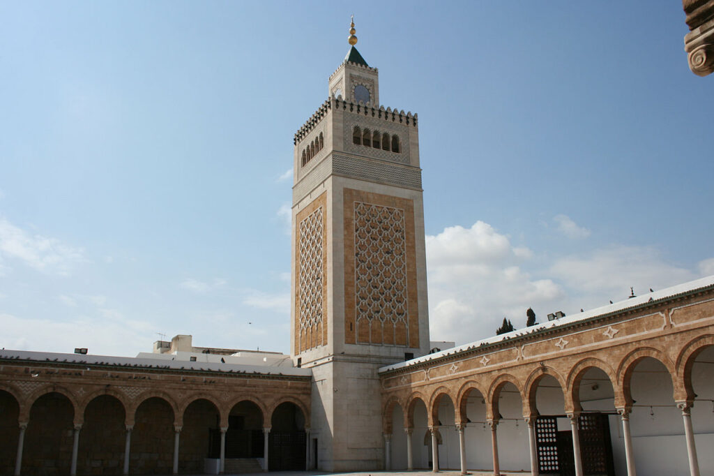 The Great Mosque of Ez-Zitoun is one of the many examples of Moorish Architecture located in Tunis. 