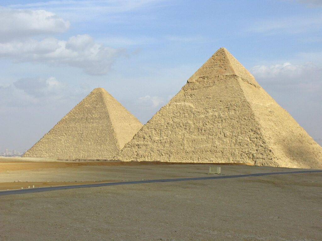 The Pyramids of Giza are some of the world's greatest tombs. 
