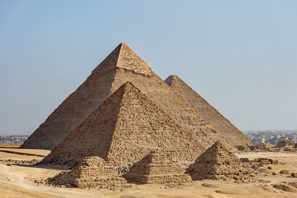 The Pyramids of Giza re some of the world's most recognizable structures. 