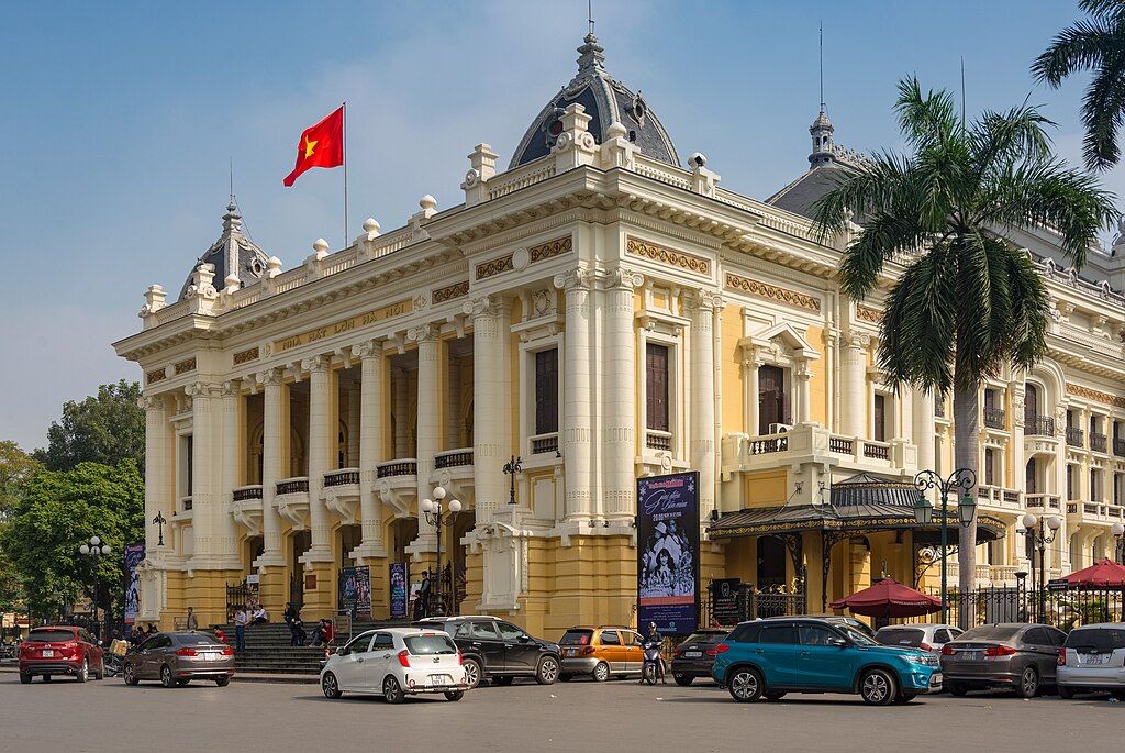 The Hanoi Opera House was constructed during the French Colonial Period. 