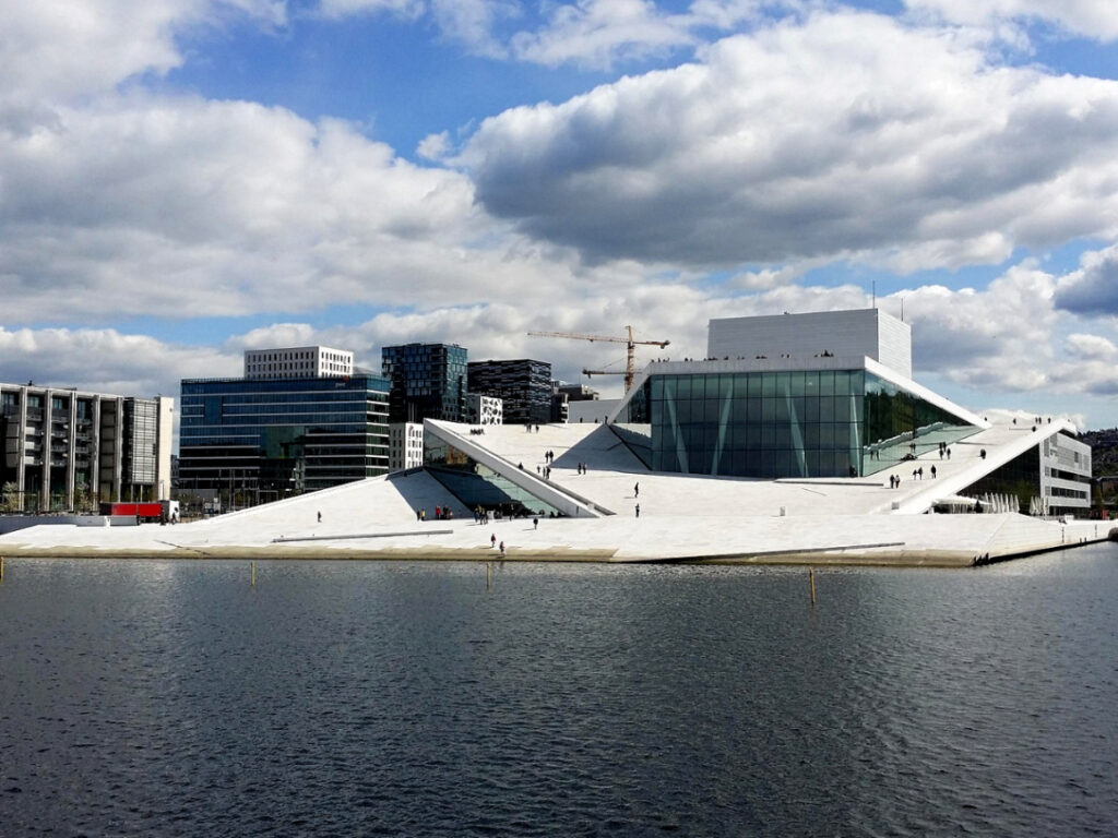 The Oslo Opera House is an amazing example of Modern Architecture in Oslo. 