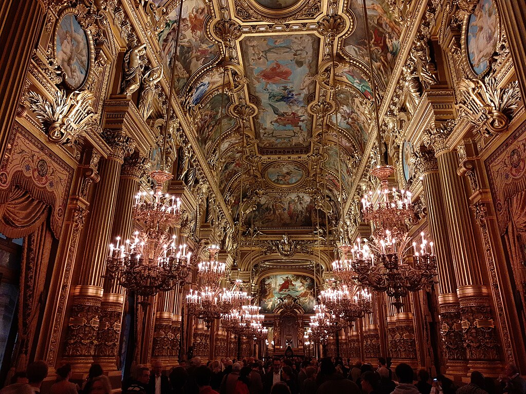 The Opera Garnier is an amazing opera house that was constructed during the Golden Age of Opera. 
