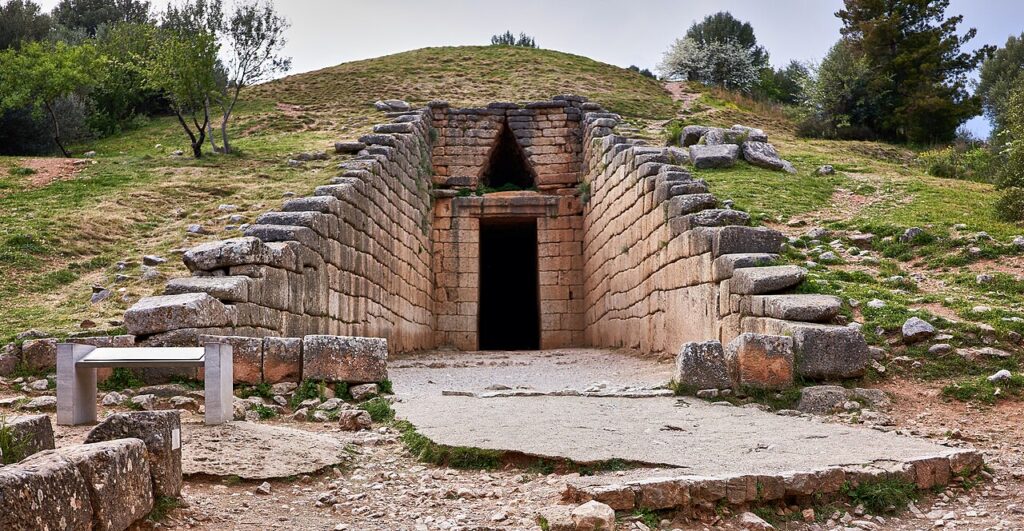 The treasury of Atreus is an ancient structure that is also one of the world's greatest tombs. 