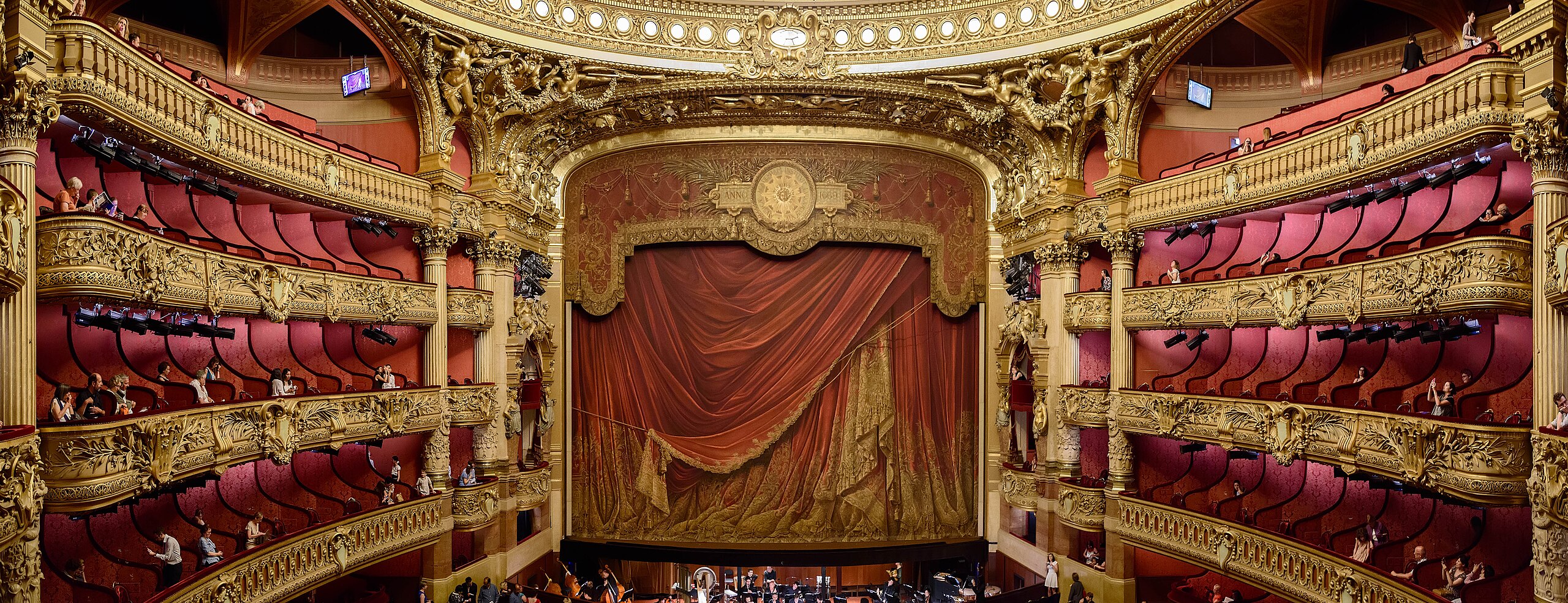 The Opera Garnier contains a lavish Baroque Interior. 